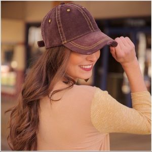 Corduroy Distressed Hat